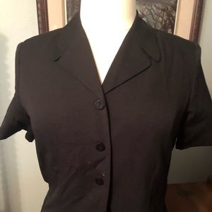 Black buttoned jacket